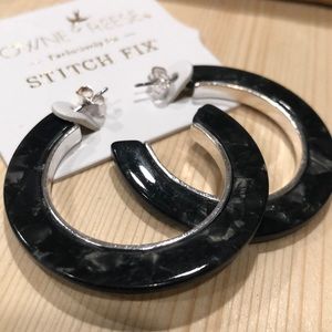 Towne & Reese - Stitch Fix Resin Hoop Earrings